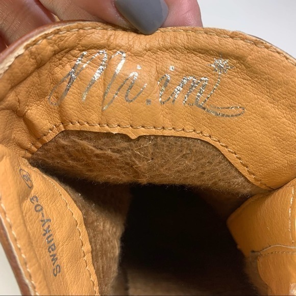 MI.IM Swanky Tan Braided Heeled Mule Backless Bootie - Picture 11 of 12